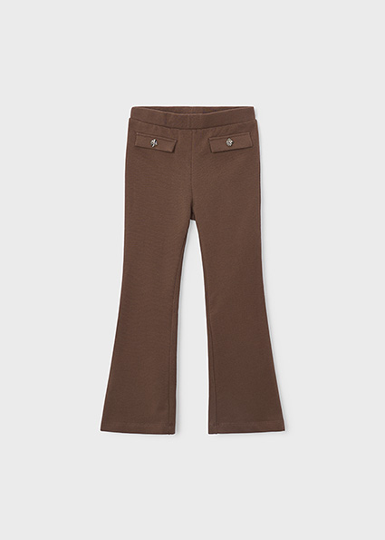Mayoral Fleece flare leggings Coffee Lg