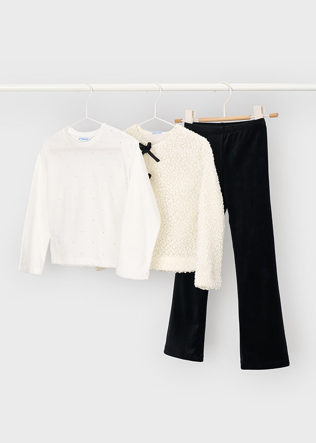 Mayoral Leggings and jacket set Black Lg