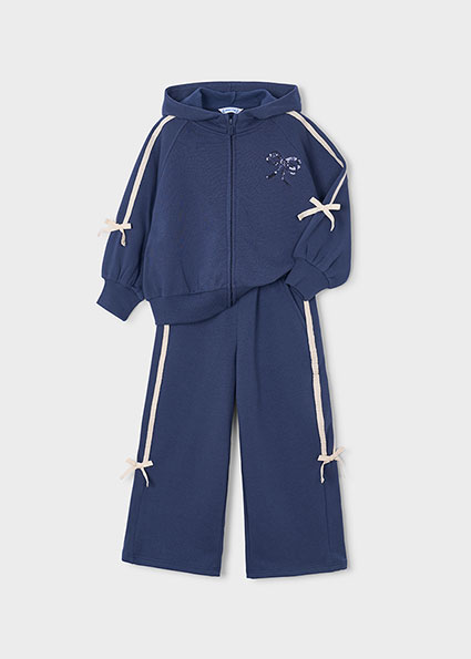 Mayoral Tracksuit w/ tie details Indigo Lg