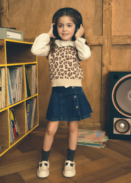 Mayoral Denim skirt Dark Lg