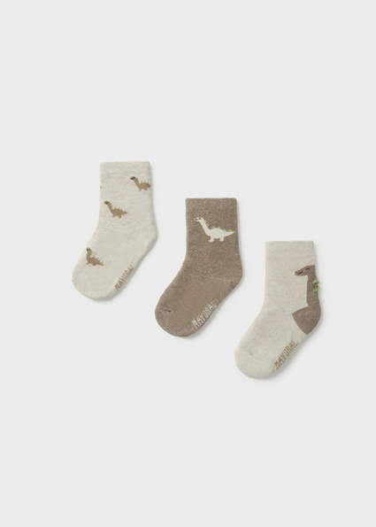 Mayoral Patterned socks set H. Truffle Lg