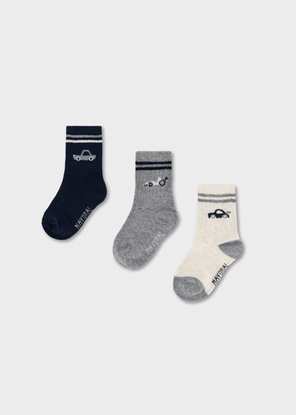 Mayoral Striped socks set Blue Lg