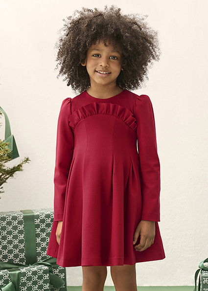 Abel & Lula Knit dress Red