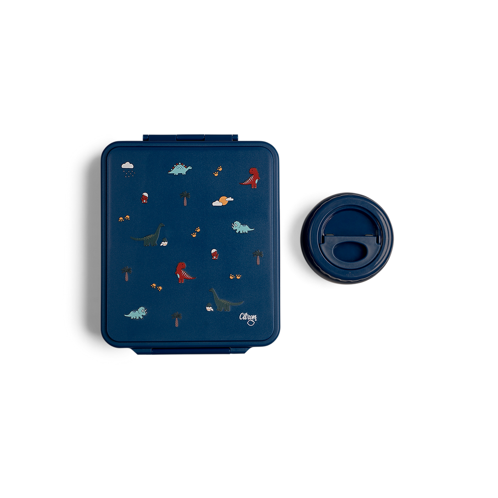 Citron Grand Lunchbox (Includes Lunchbox & Thermal 250ml Jar) - Dino