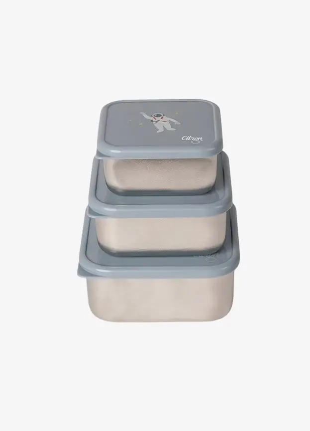 CITRON Space Stainless Steel Nesting Stackable Lunchbox
