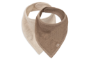 Jollein Bib Bandana Silk Rose/Sand (2pack)