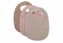 Jollein Bib Terry Wild Rose/Nougat/Biscuit (3pack)
