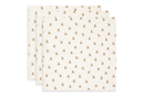 Jollein Cloth Muslin 70x70cm Mini Teddy Bear (3pack)