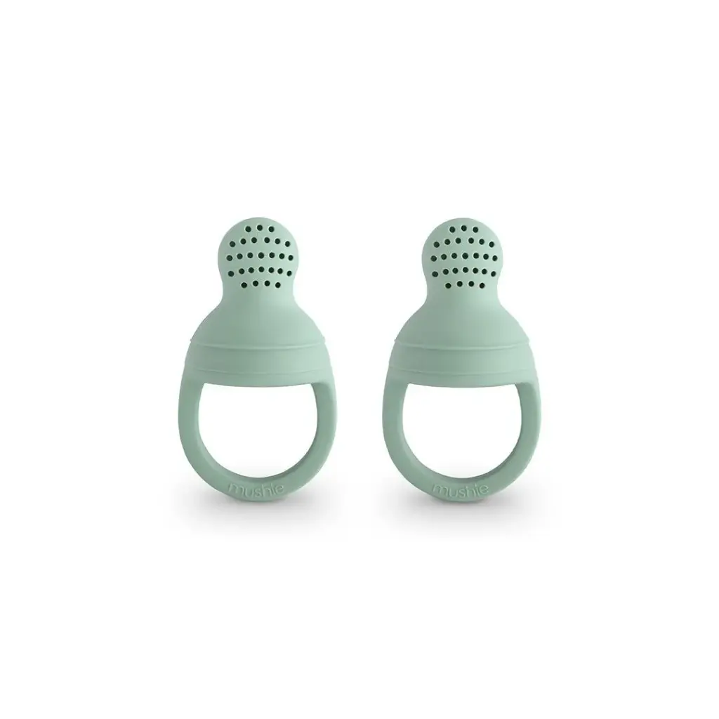 Mushie Silicone Feeder Set of 2 Cambridge Blue