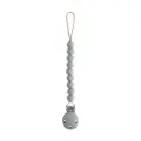 Mushie Silicone Pacifier Clip Hera Stone