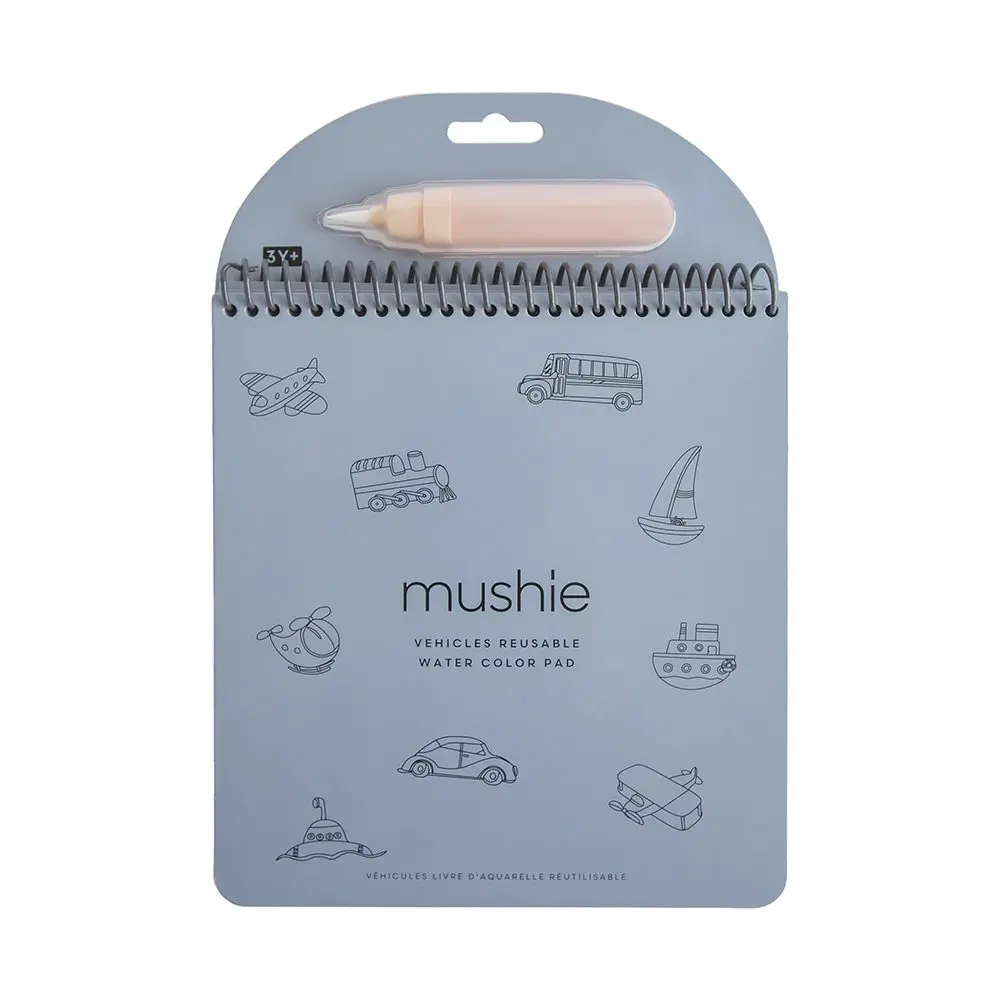 Mushie Reusable Drawing Pad-Vehicles 