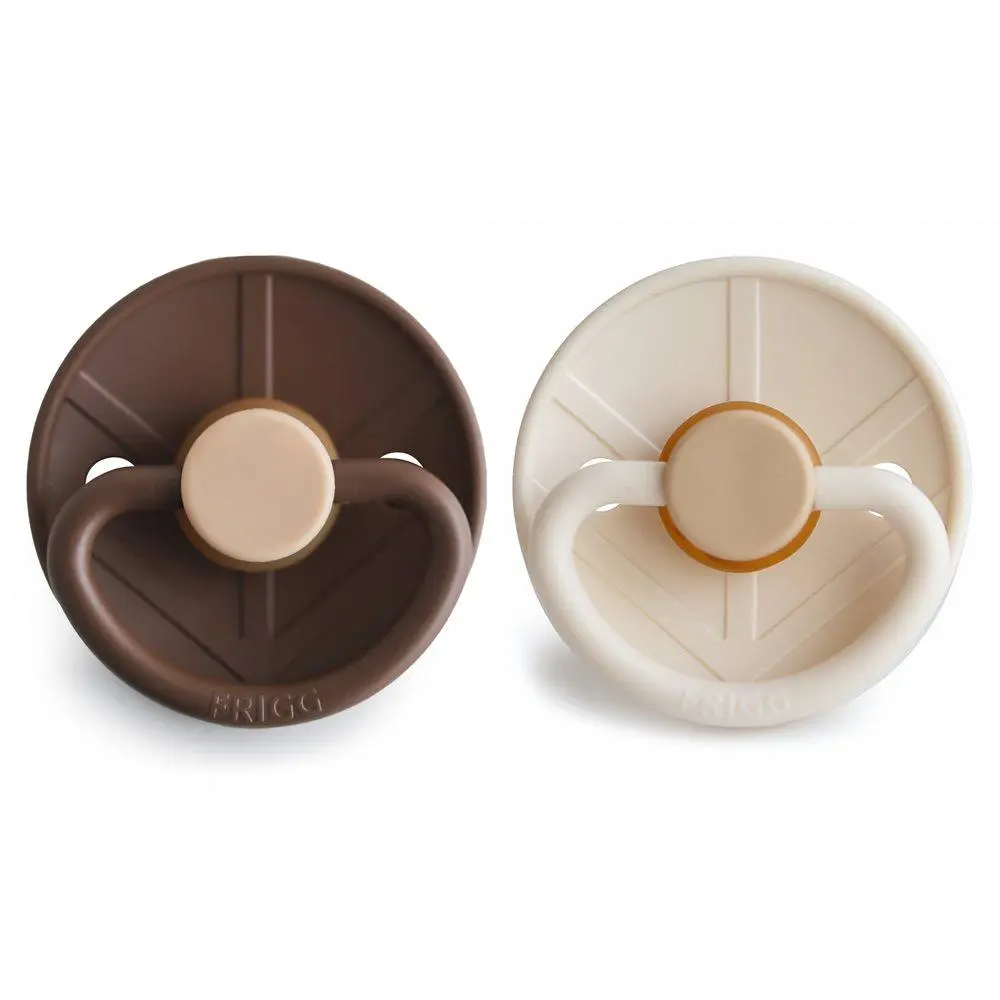 FRIGG Set of 2 Latex Pacifiers, Little Viking Bjorn/Sigrid 0-6 Months