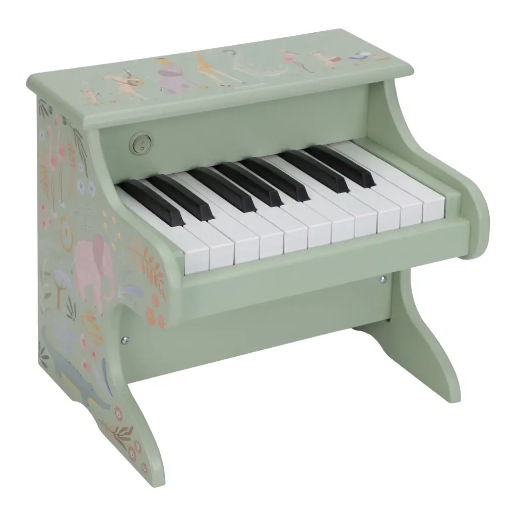 Little Dutch Wooden piano Safari Friends FSC (green)