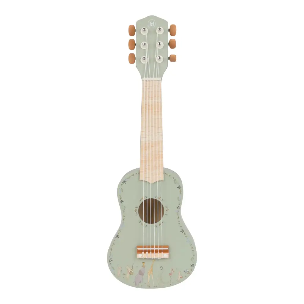 Little Dutch Wooden guitar Safari Friends FSC (green)