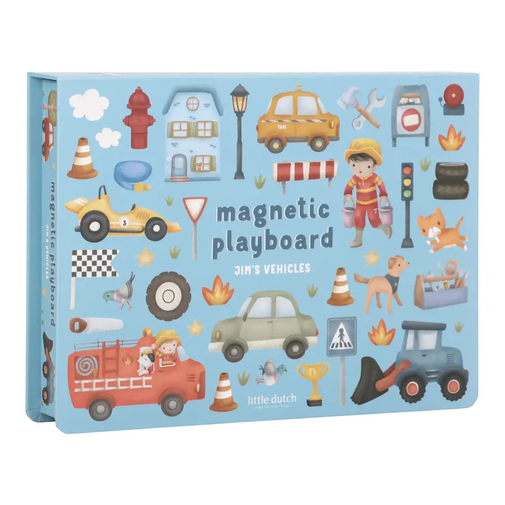 Little Dutch Magnetic play board Jim's Vehicles FSC