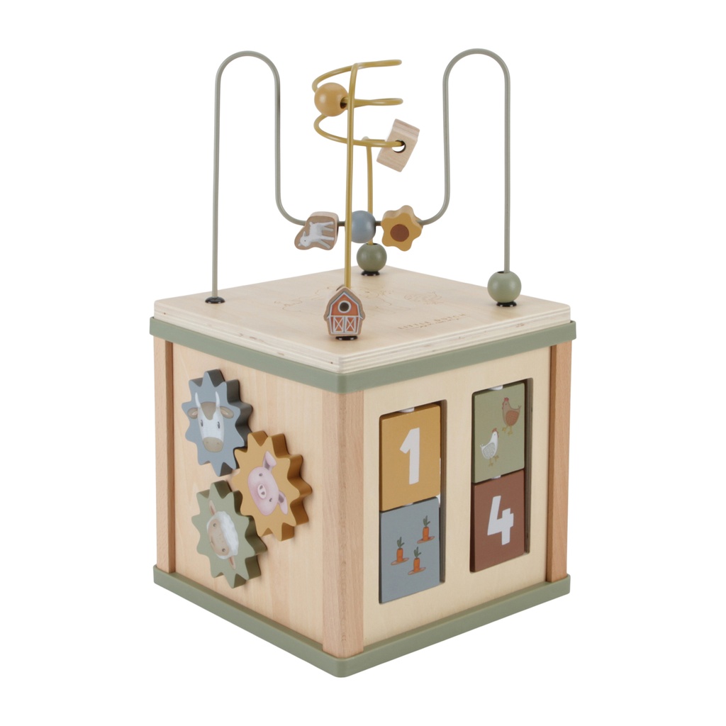 Little Dutch Wooden Activity Cube - Little Farm