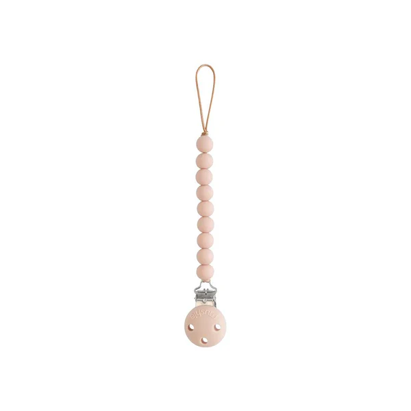Mushie - Pacifier Clip Blush 