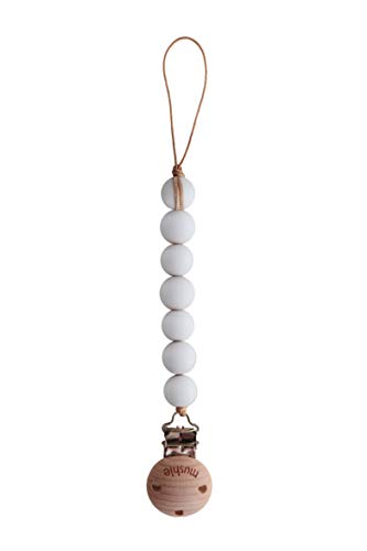 Pacifier Clip Halo white 