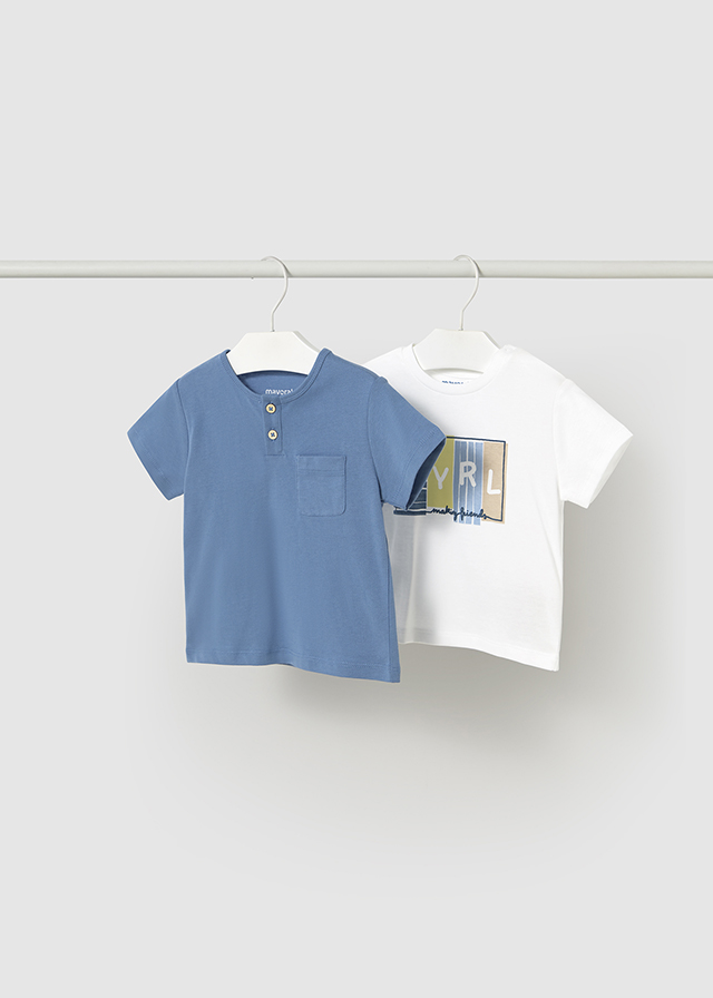Mayoral 2 short sleeve t-shirts - Capri blue