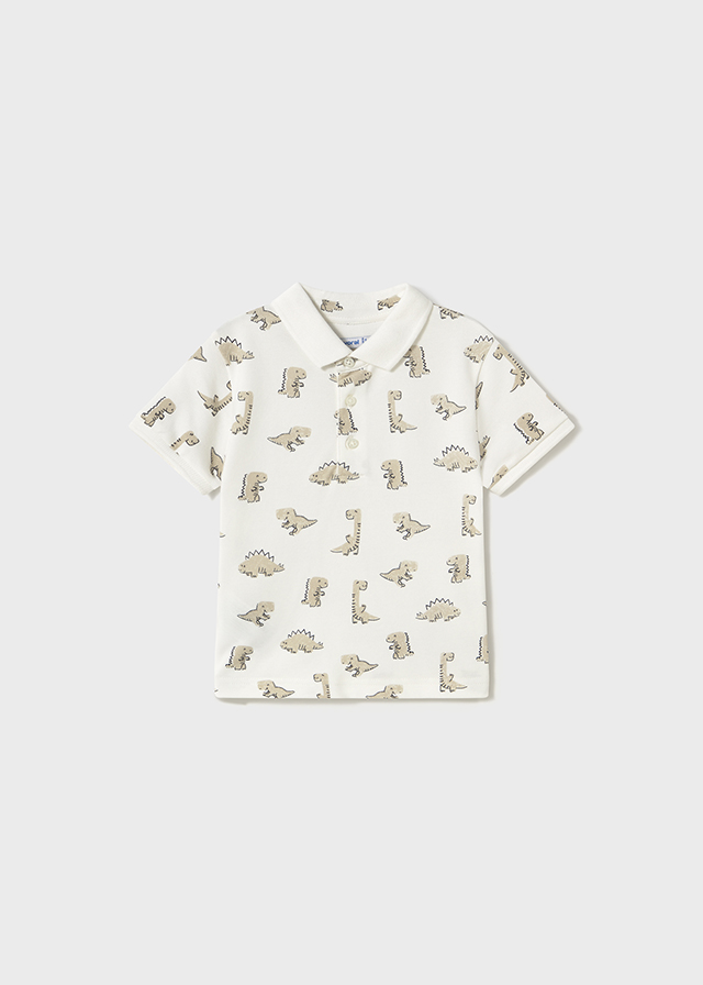 Mayoral Short sleeve polo - Cream