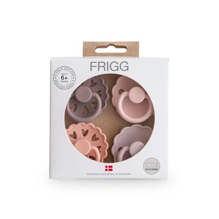FRIGG SILICONE PACIFIER 4 PACK MIXED SUNSET BLISS 6+