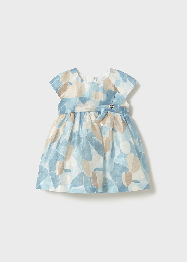 Mayoral Printed dress floral  - Sky