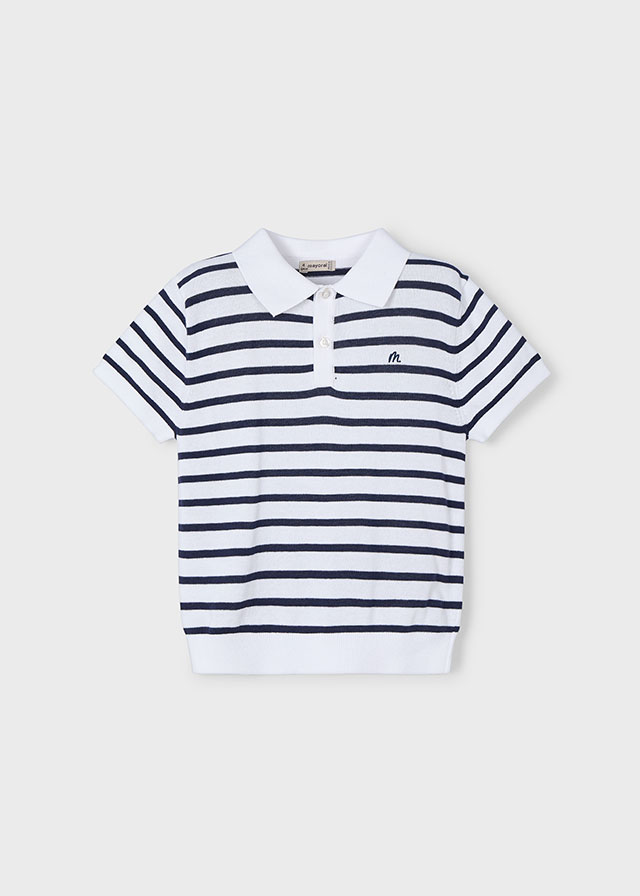 Mayoral Short sleeve polo - Whit-navy