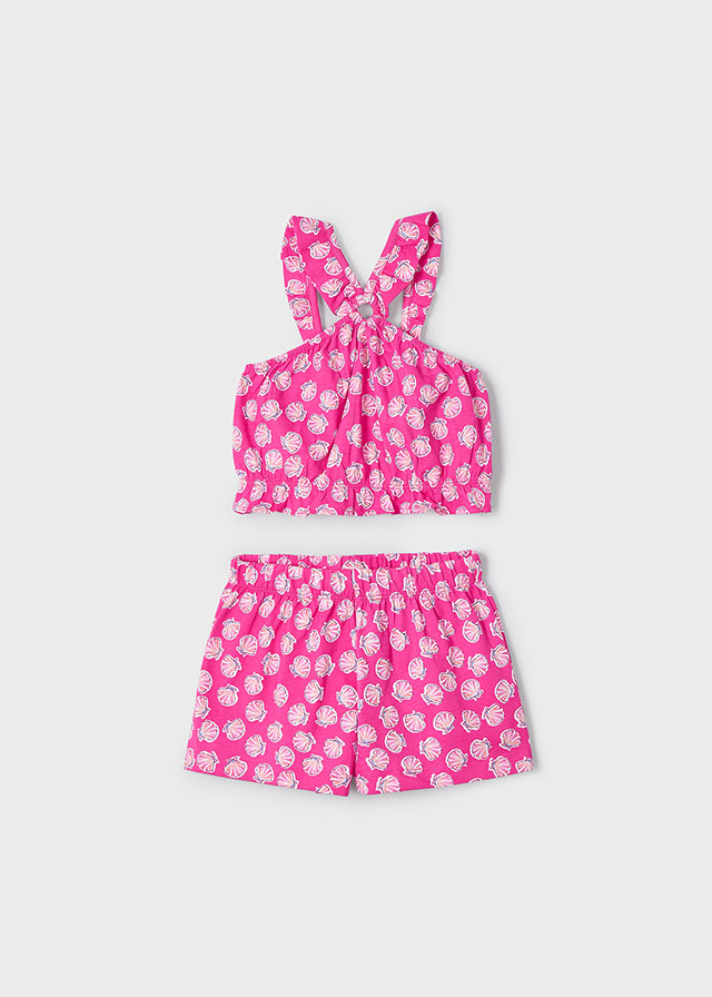 Mayoral Shorts set - Magenta
