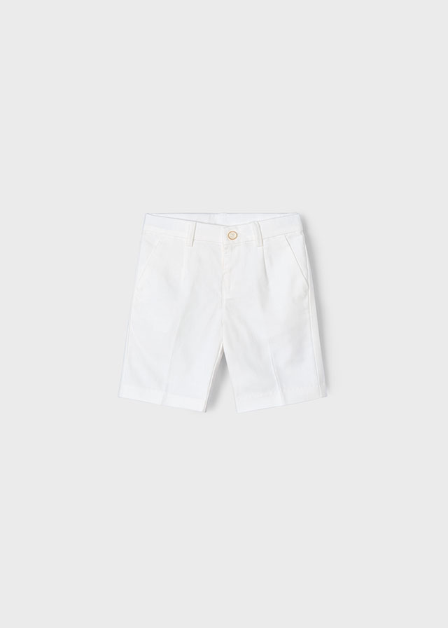 Mayoral Linen suiting bermuda - Cream