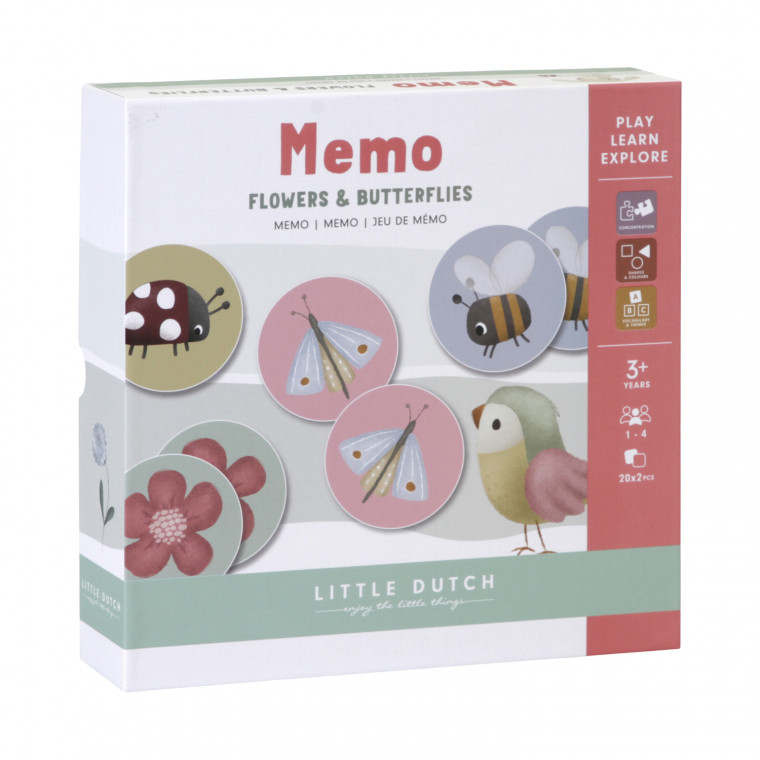 Little Dutch Flowers & Butterflies Memo