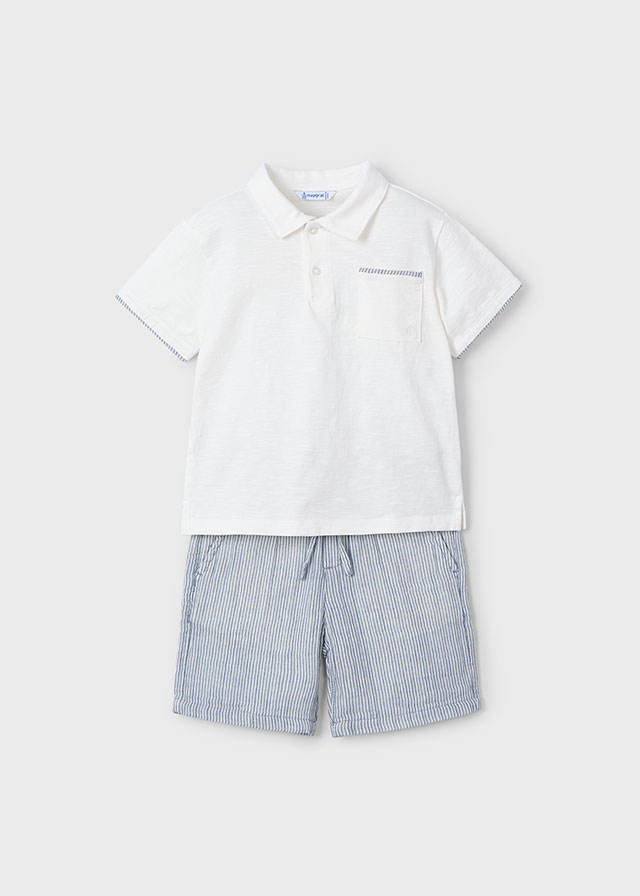 Mayoral Polo short set - Blue