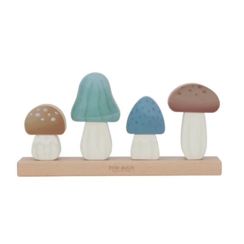 Little Dutch Mushrooms Stacking Puzzle Forest Friends
