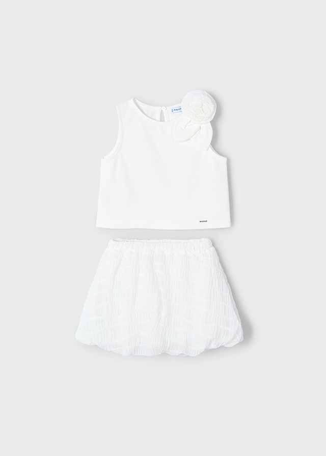 Mayoral Skirt set - Natural