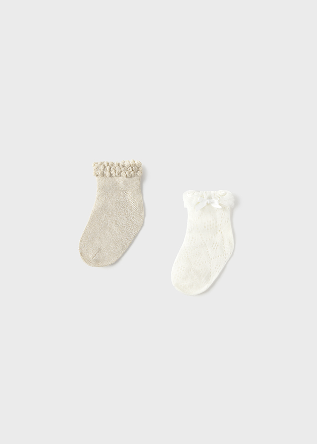 Mayoral Dressy socks set - Champagne