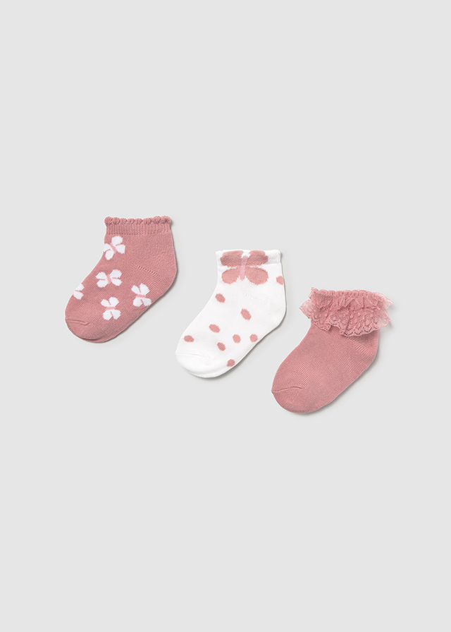 Mayoral Set 3 socks - Blush