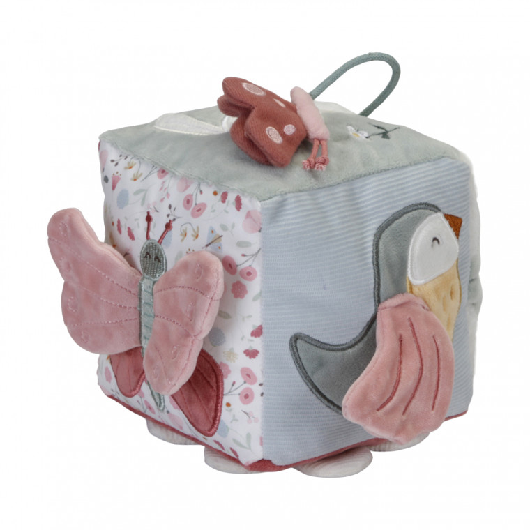 Little Dutch Soft Activity Cube - Flowers & Butterflies 