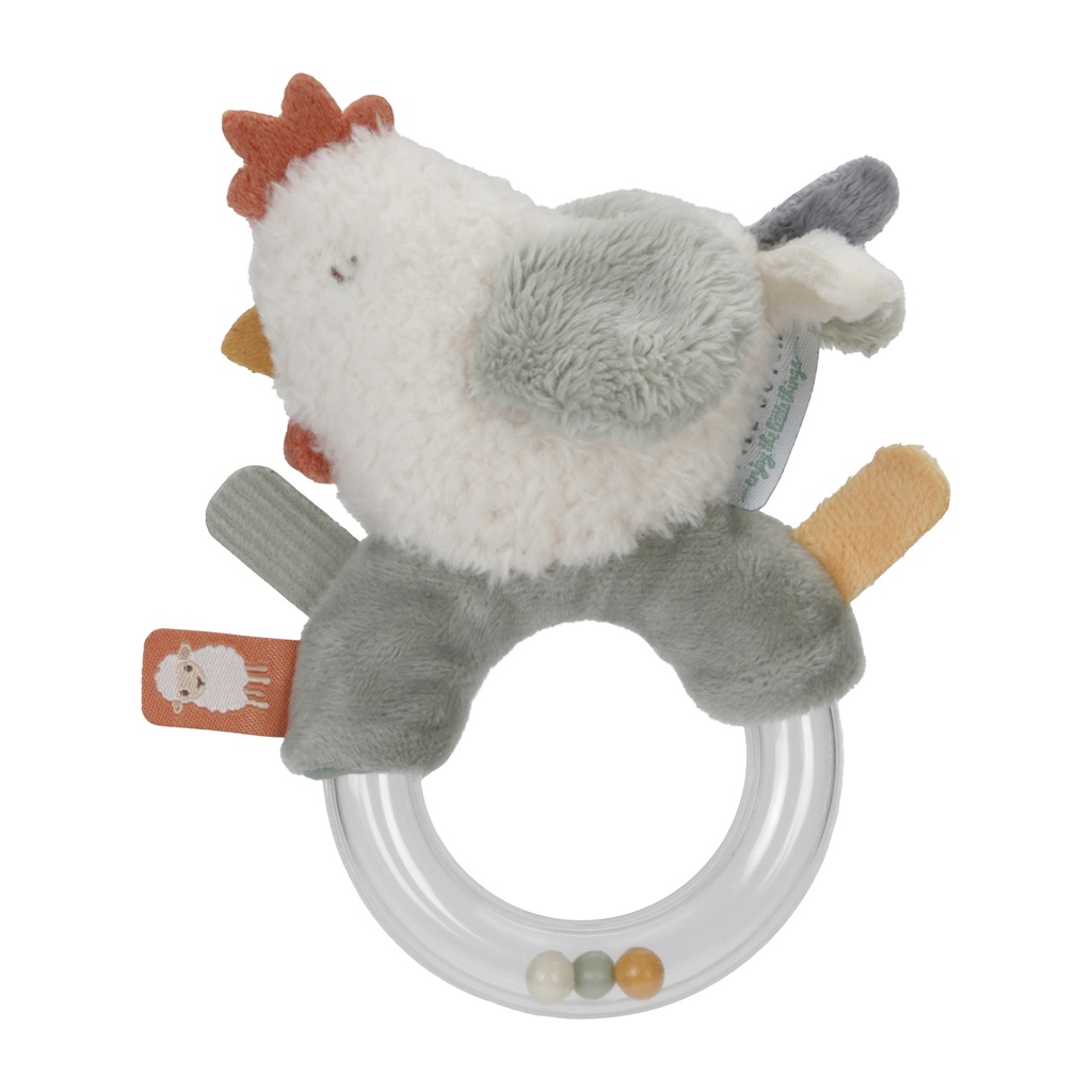 Little Dutch Little Farm Ring Rattle Chicken 