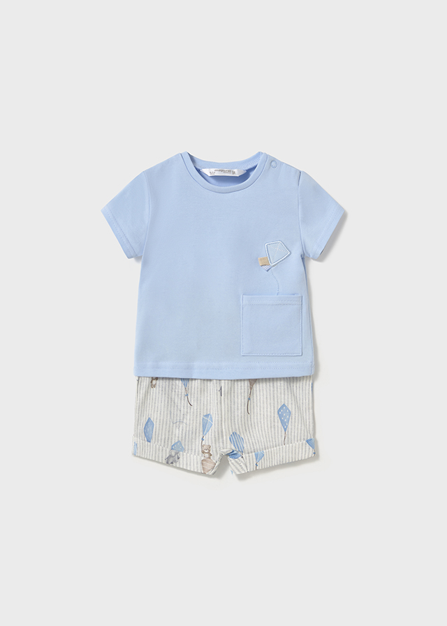 Mayoral Shorts and t-shirt set - Sky