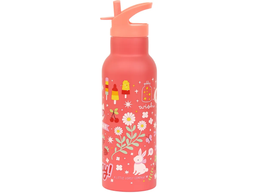 A Little Lovely Company - Stainless steel drink bottle, Fun 500ml