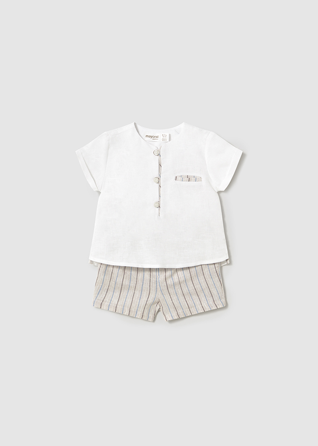 Mayoral Flat short set - Linen-rivi