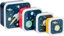 A Little Lovely Company Lunch & Snack Box Set: Space Blue 