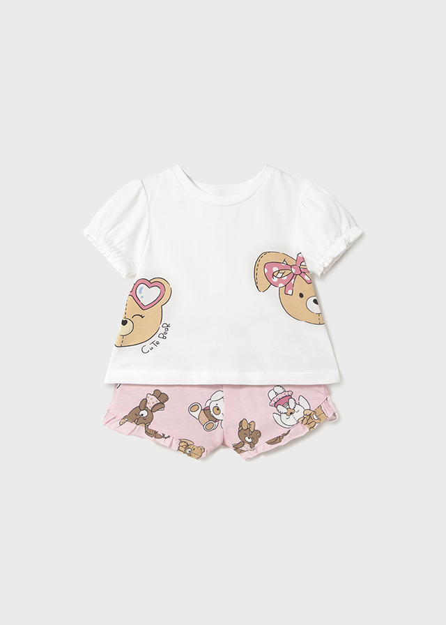 Mayoral Shorts set - Baby rose