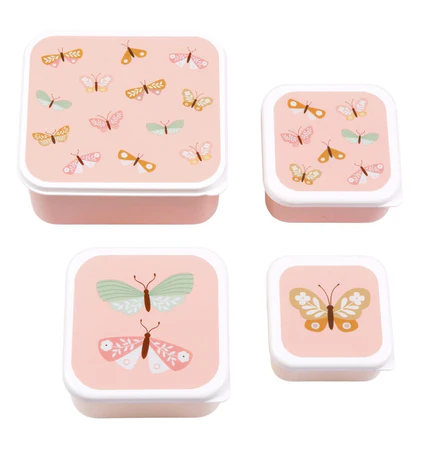 Lunch & snack box set Butterflies