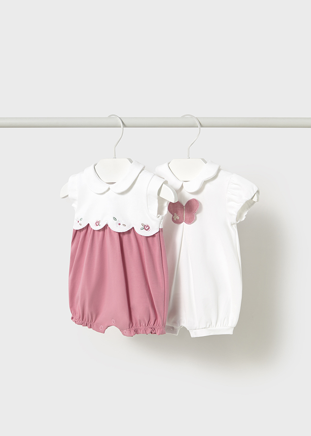 Mayoral 2 short bodysuit set - Hibiscus