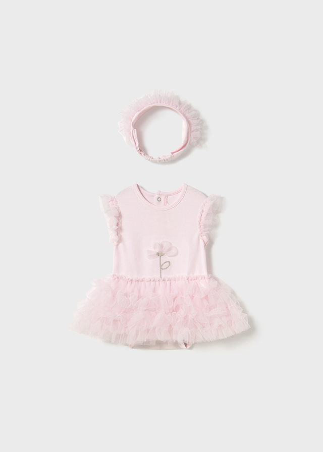 Mayoral Tutu body with headband - Flower