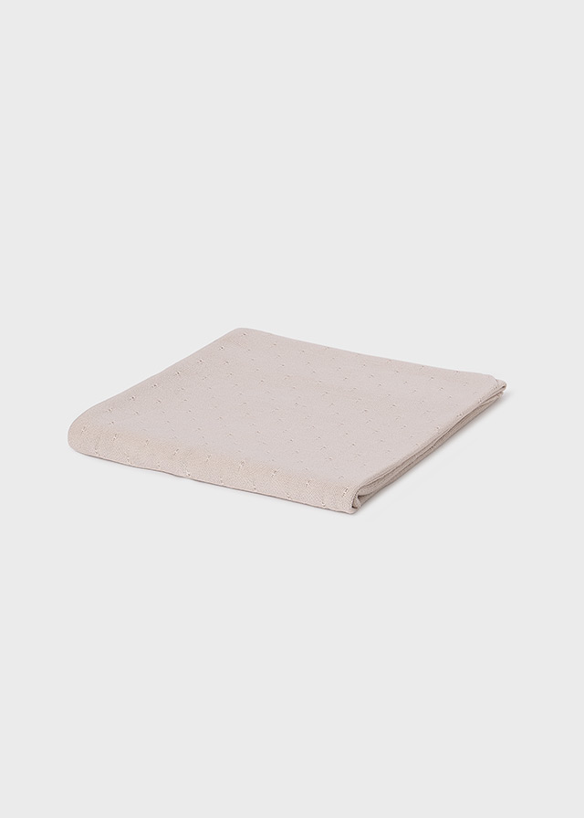 Mayoral Knit baby blanket - Stone