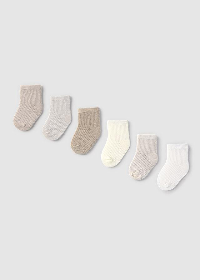 Mayoral Set of 6 socks - Neutrals