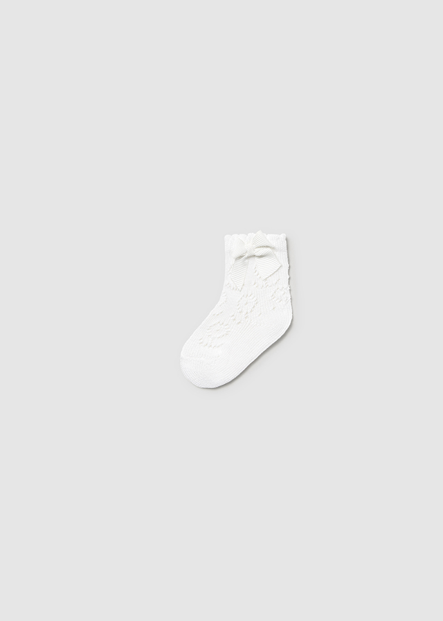 Mayoral Knit detail socks - White