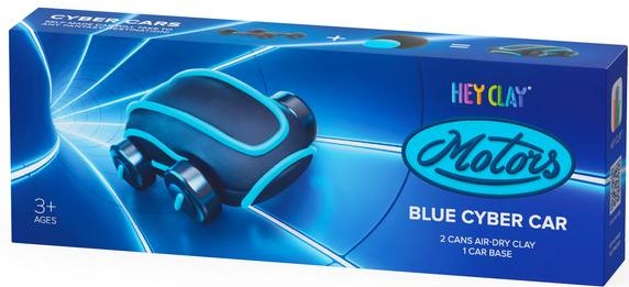 Hey Clay Blue Cyber Car 