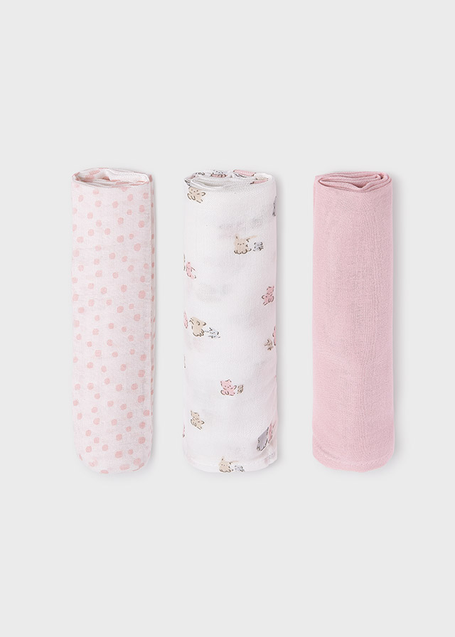 Mayoral Gauze set - Baby rose